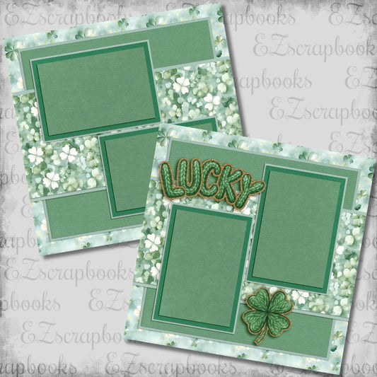 Lucky - St Patrick's Scrapbook Layout - 26-120