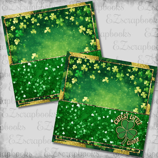 Cutest Little Clover NPM - St Patrick's Scrapbook Layout - 26-109