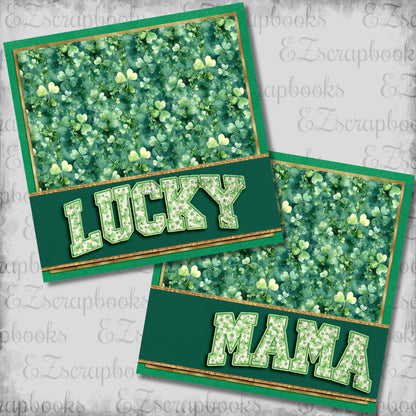 Lucky Mama NPM - St Patrick's Scrapbook Layout - 26-111