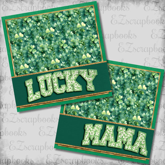 Lucky Mama NPM - St Patrick's Scrapbook Layout - 26-111