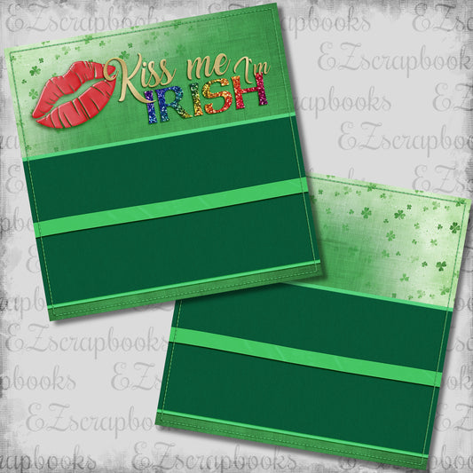 Kiss Me I'm Irish NPM - St Patrick's Scrapbook Layout - 26-117