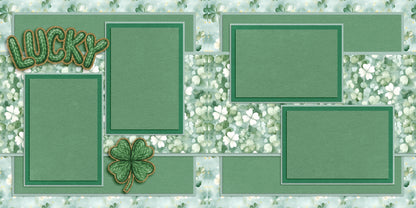 Lucky - St Patrick's Scrapbook Layout - 26-120