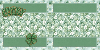 Lucky NPM - St Patrick's Scrapbook Layout - 26-121