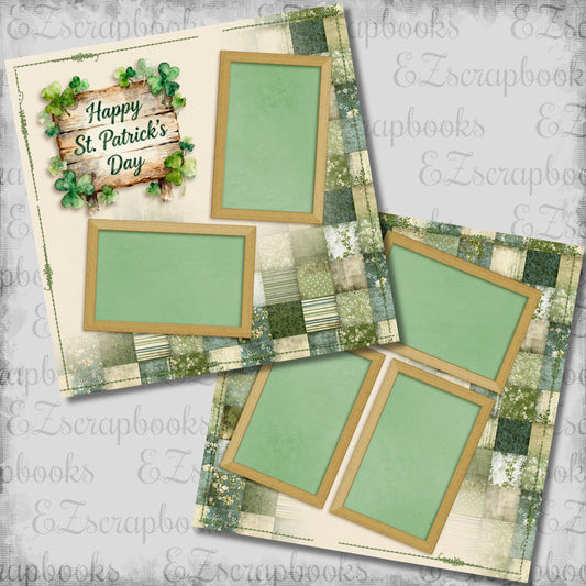 Happy St Patrick's Day - Scrapbook Layout - 26-102