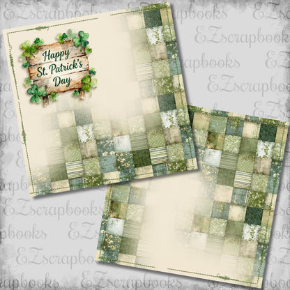 Happy St Patrick's Day NPM - Scrapbook Layout - 26-103
