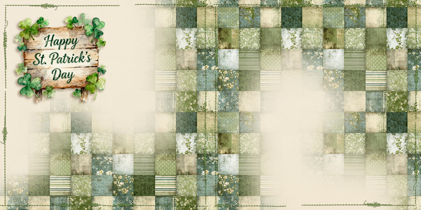 Happy St Patrick's Day NPM - Scrapbook Layout - 26-103