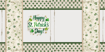 Happy St Patrick's Polka Dots NPM - St Patrick's Scrapbook Layout - 26-105