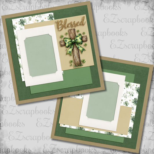 Blessed St Pat - St Patrick's Scrapbook Layout - 26-106