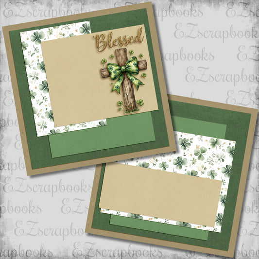 Blessed St Pat NPM - St Patrick's Scrapbook Layout - 26-107