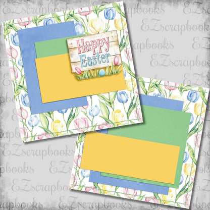 Pastel Happy Easter NPM - Scrapbook Layout - 26-135