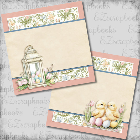 Pastel Easter Chicks NPM - Scrapbook Layout - 26-143