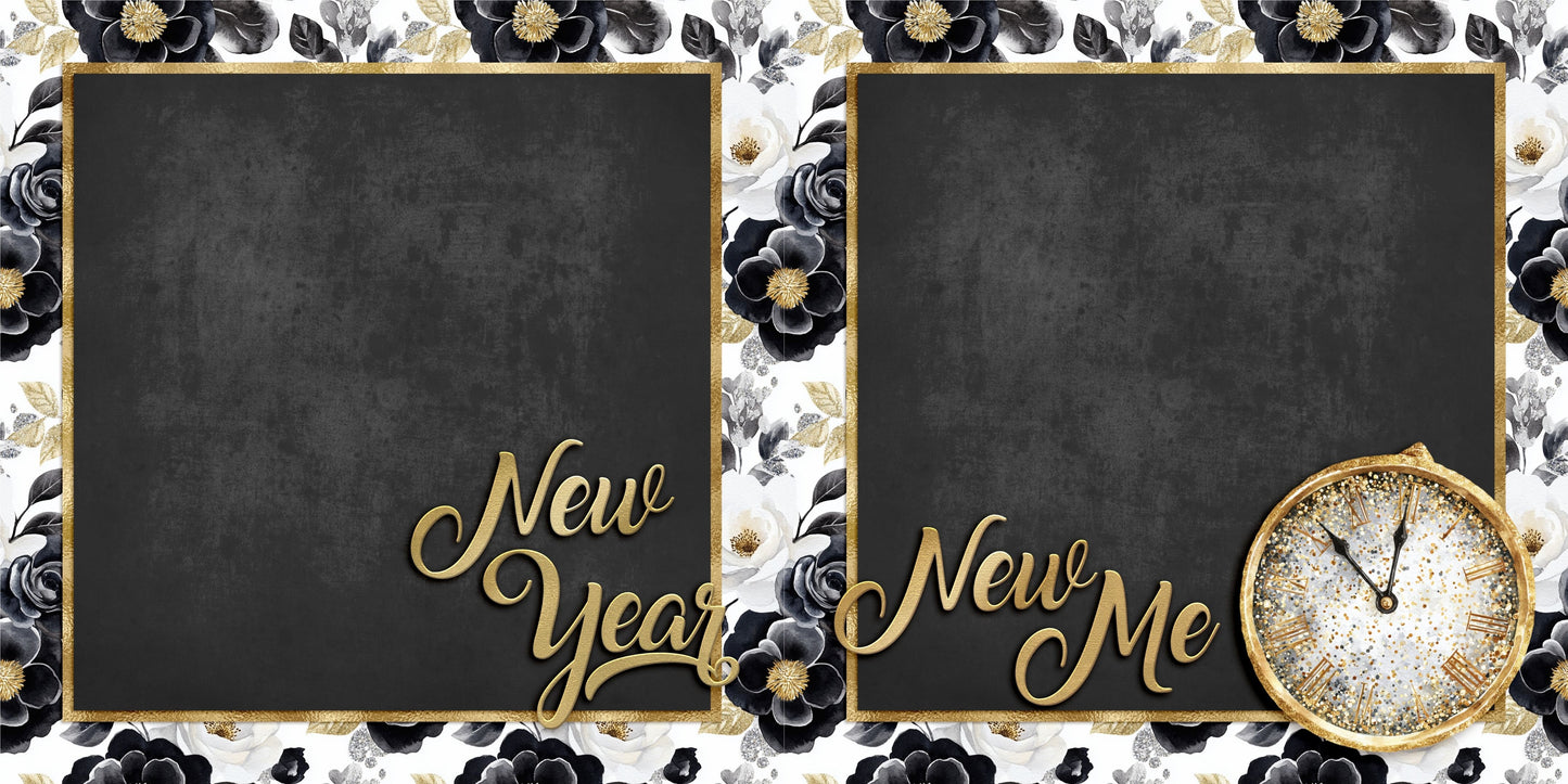 Happy New Year 2026 NPM - Set of 5 Double Page Scrapbook Layouts - 26-1019