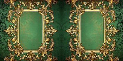 Christmas Baroque Frames NPM - Set of 5 Double Page Scrapbook Layouts - 25-1103