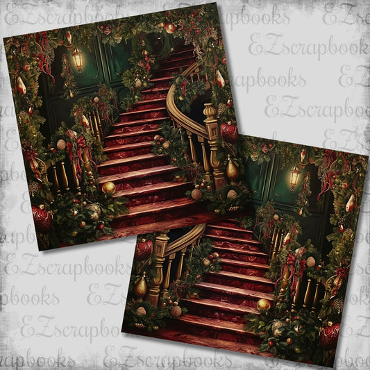 Christmas Staircase NPM - Scrapbook Layout - 25-906