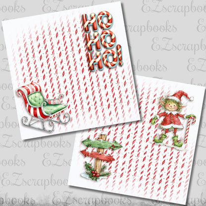 Whimsy Ho Ho Ho NPM - Christmas Scrapbook Layout - 25-931