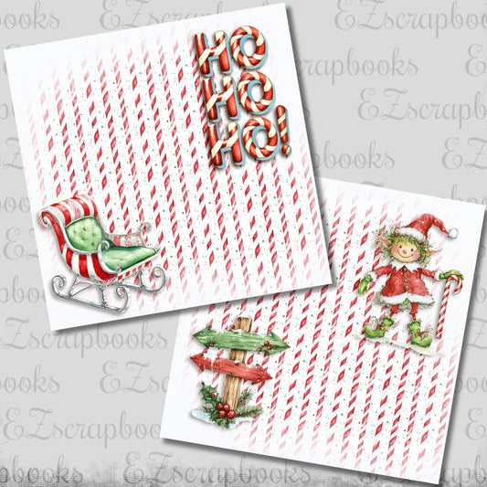 Whimsy Ho Ho Ho NPM - Christmas Scrapbook Layout - 25-931