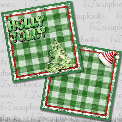 Whimsy Holly Jolly NPM - Christmas Scrapbook Layout - 25-927