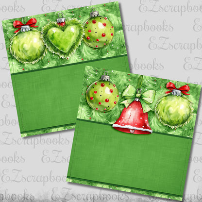 Whimsy Ornaments NPM - Christmas Scrapbook Layout - 25-929