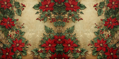 Christmas Poinsettias NPM - Scrapbook Layout - 25-903