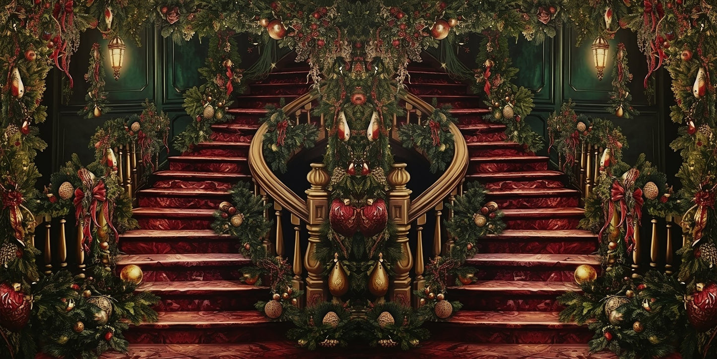 Christmas Staircase NPM - Scrapbook Layout - 25-906