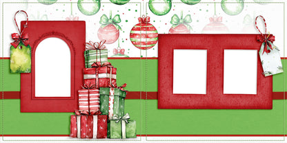 Whimsy Christmas Gifts - EZ Digital Scrapbook Pages - INSTANT DOWNLOAD