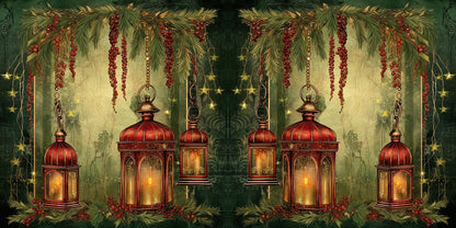 Christmas Bells NPM - Set of 5 Double Page Scrapbook Layouts - 25-1102
