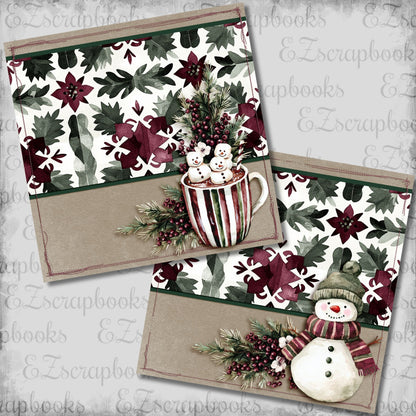Joyful Snowmen NPM - Christmas Scrapbook Layout - 25-915