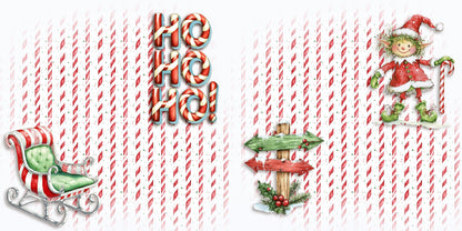 Whimsy Christmas NPM - Set of 5 Double Page Scrapbook Layouts - 25-1107