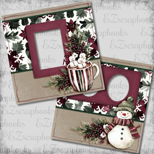 Joyful Snowmen - EZ Digital Scrapbook Pages - INSTANT DOWNLOAD