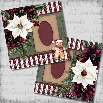 Joyful Gingerbread Man - Christmas Scrapbook Layout - 25-916