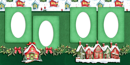 Whimsy Christmas EZ Quick Pages -  Digital Bundle - 10 Digital Scrapbook Pages - INSTANT DOWNLOAD