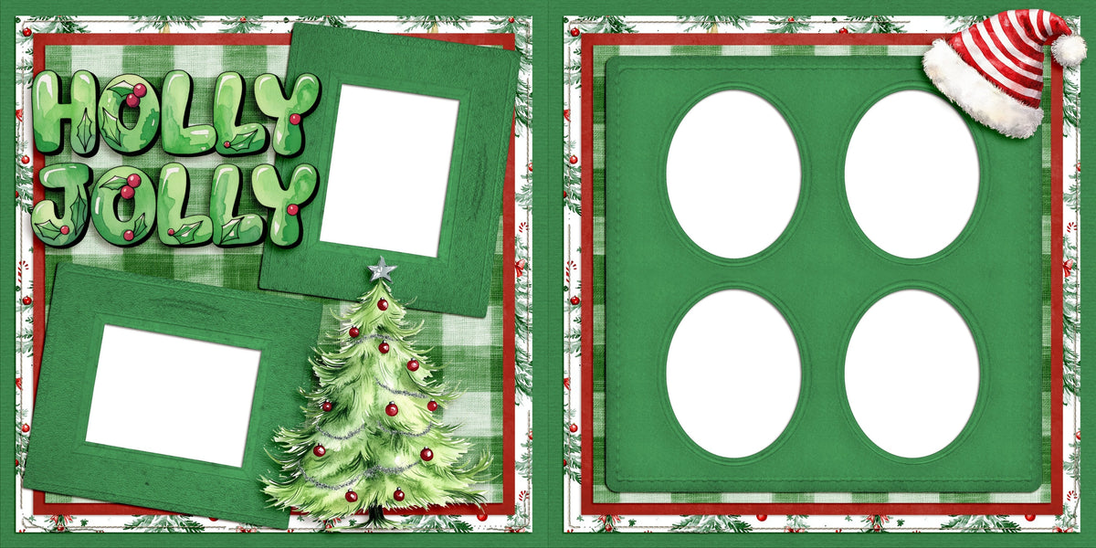 Whimsy Christmas EZ Quick Pages -  Digital Bundle - 10 Digital Scrapbook Pages - INSTANT DOWNLOAD
