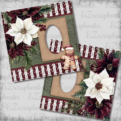 Joyful Gingerbread Man - EZ Digital Scrapbook Pages - INSTANT DOWNLOAD