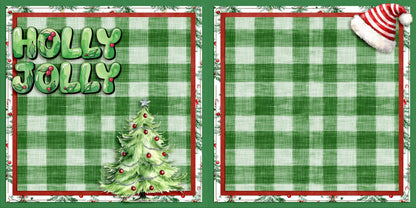Whimsy Holly Jolly NPM - Christmas Scrapbook Layout - 25-927