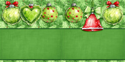 Whimsy Ornaments NPM - Christmas Scrapbook Layout - 25-929