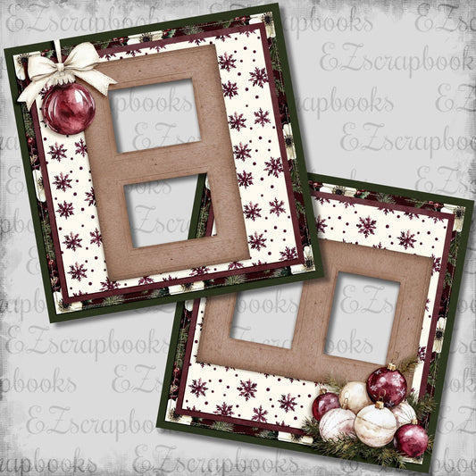 Joyful Ornaments - EZ Digital Scrapbook Pages - INSTANT DOWNLOAD