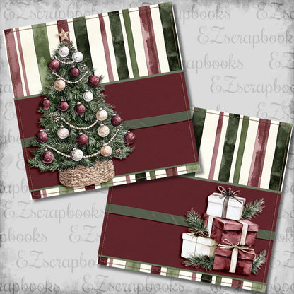 Joyful Time Tree NPM - Christmas Scrapbook Layout - 25-919
