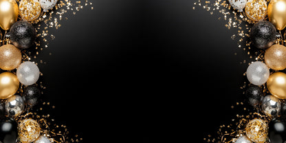 New Year Black Border NPM - Scrapbook Layout - 26-004