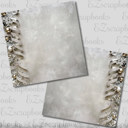 New Year Silver Border NPM - Scrapbook Layout - 26-000