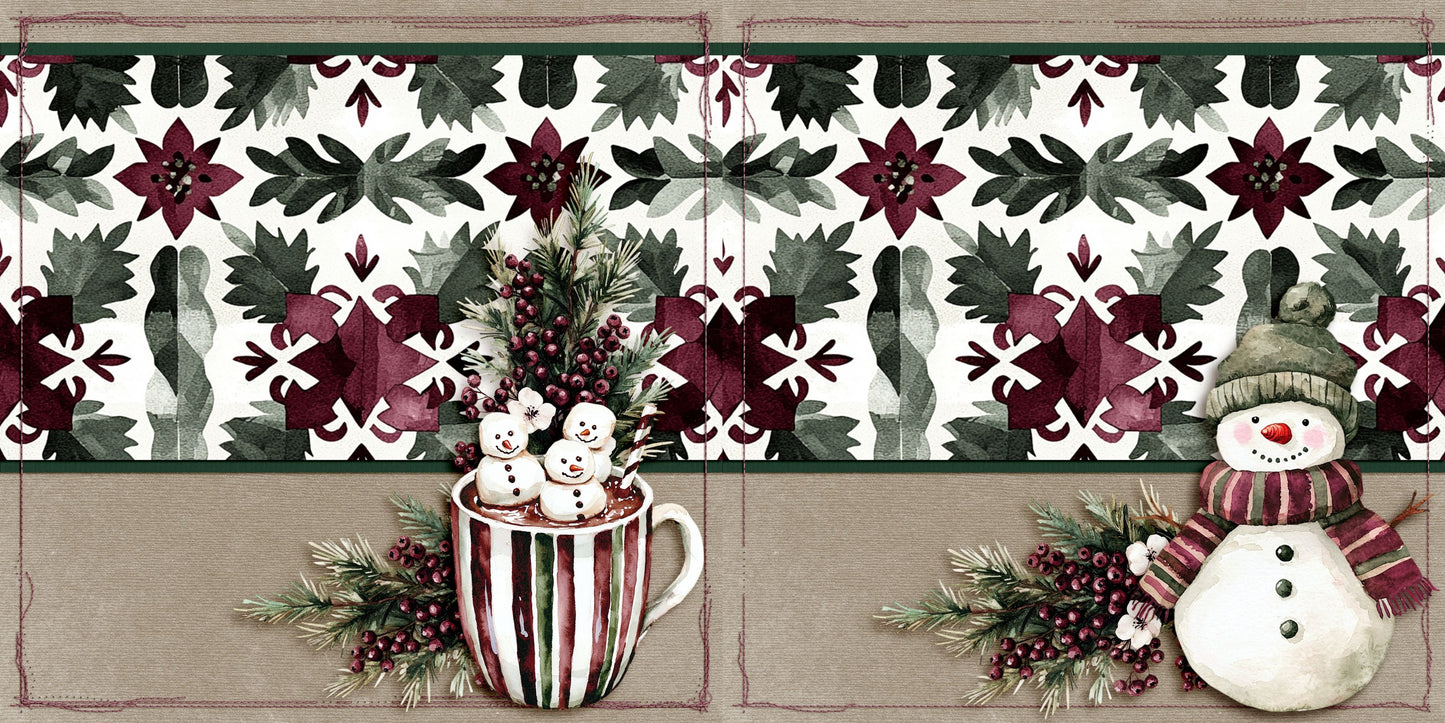 Joyful Snowmen NPM - Christmas Scrapbook Layout - 25-915