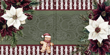 Joyful Gingerbread Man NPM - Christmas Scrapbook Layout - 25-917