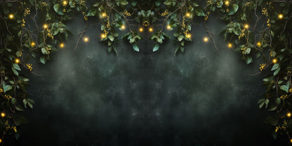 String Lights Dark Foliage NPM - Scrapbook Layout - 26-027