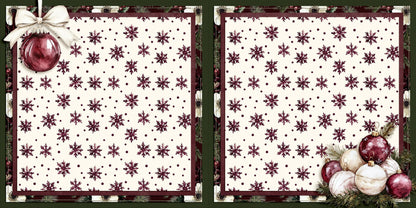 Joyful Ornaments NPM - Christmas Scrapbook Layout - 25-913