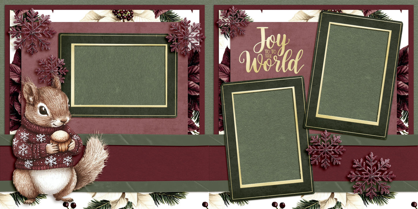 Joyful Time - Set of 5 Double Page Scrapbook Layouts - 25-1104