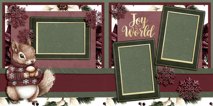 Joyful Time - Set of 5 Double Page Scrapbook Layouts - 25-1104