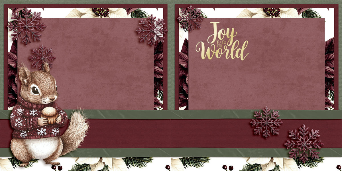 Joyful Time - Christmas - EZ Background Pages -  Digital Bundle - 10 Digital Scrapbook Pages - INSTANT DOWNLOAD