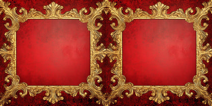 Christmas Baroque Frames NPM - Set of 5 Double Page Scrapbook Layouts - 25-1103
