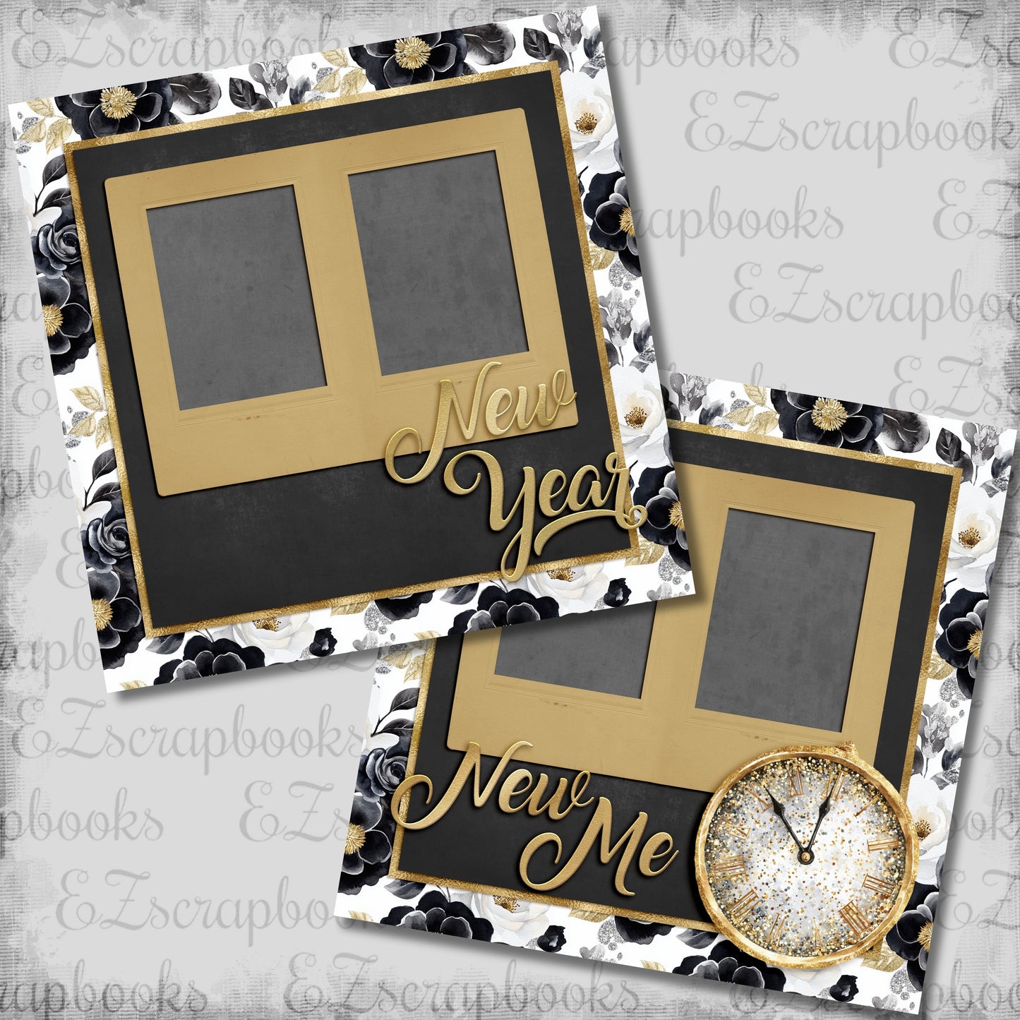 New Year New Me - Scrapbook Layout - 26-034