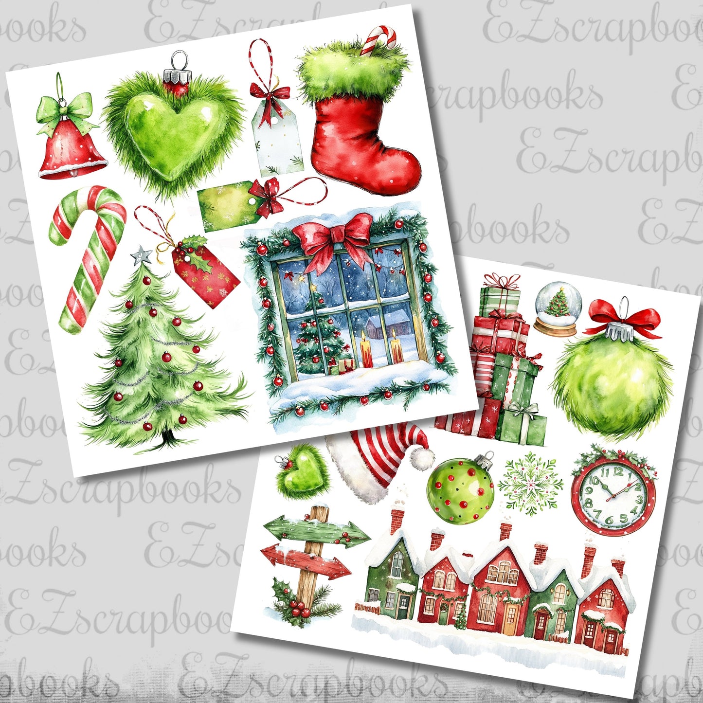 Whimsy Christmas - Clip Art Sheets CAS - 25-911