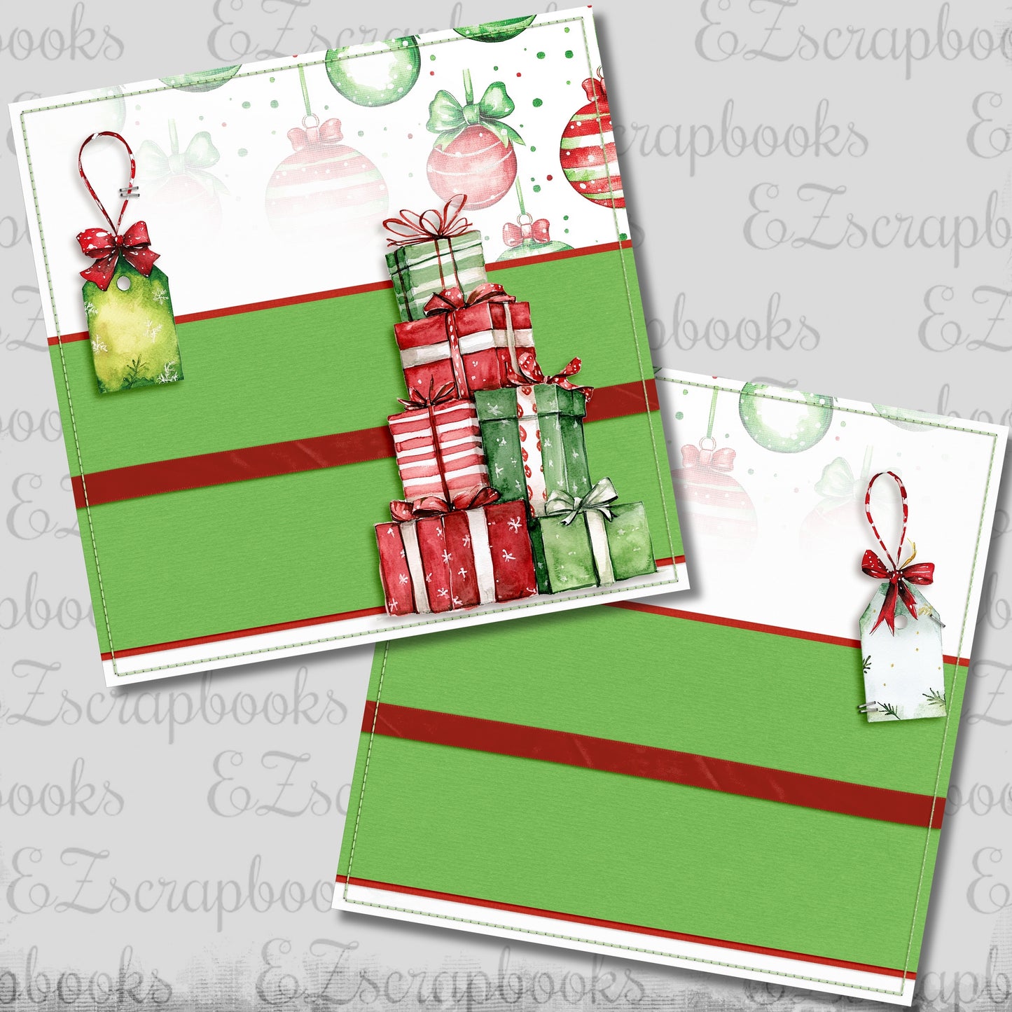Whimsy Gifts NPM - Christmas Scrapbook Layout - 25-933